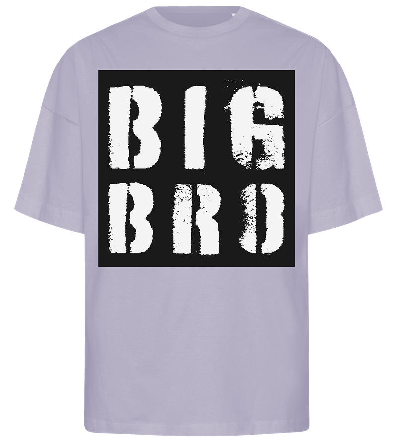 Grunge Big Bro Design - Premium men's oversized t-shirt_LILAK_front