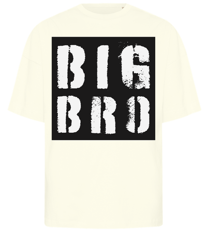 Grunge Big Bro Design - Premium men's oversized t-shirt_OFF-WHITE_front