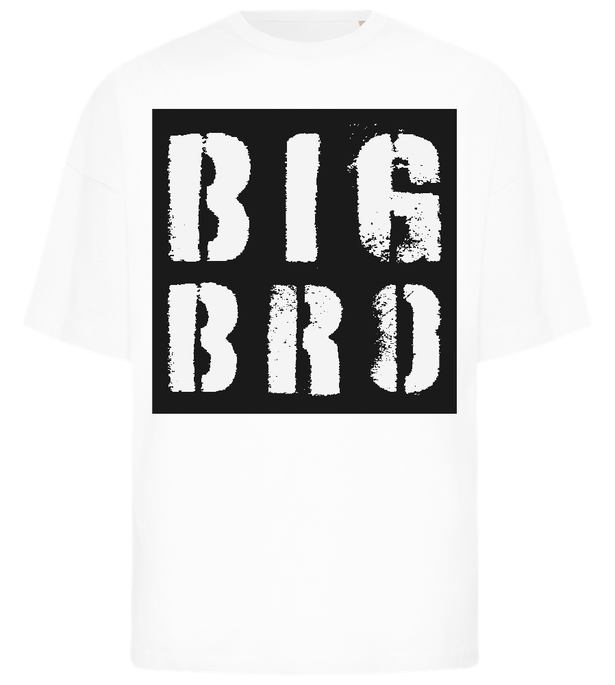 Grunge Big Bro Design - Premium men's oversized t-shirt_WHITE_front