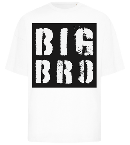 Grunge Big Bro Design - Premium men's oversized t-shirt_WHITE_front