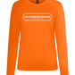 Changing Gears Design - Premium Women´s long sleeve t-shirt_ORANGE_front