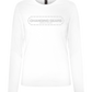 Changing Gears Design - Premium Women´s long sleeve t-shirt_WHITE_front