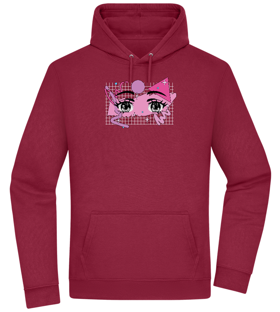 Fancy Eyes Design - Premium Essential Unisex Hoodie_BORDEAUX_front