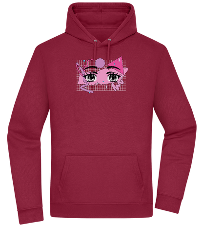 Fancy Eyes Design - Premium Essential Unisex Hoodie_BORDEAUX_front