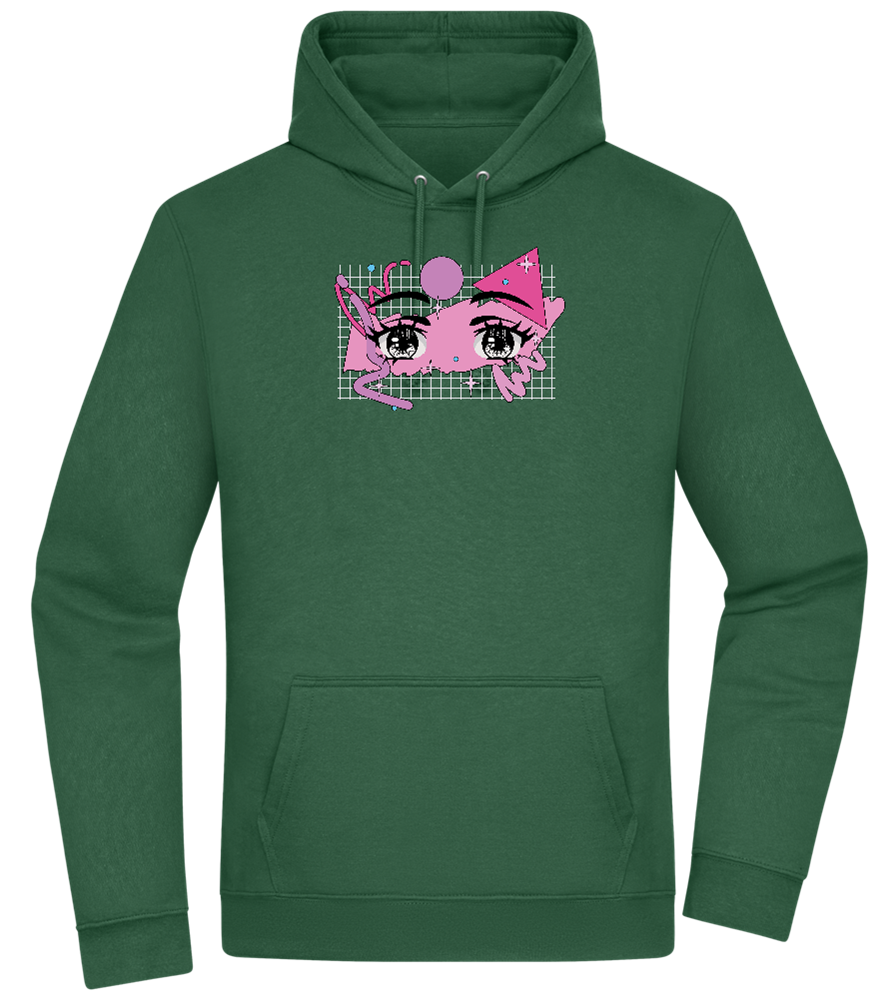 Fancy Eyes Design - Premium Essential Unisex Hoodie_GREEN BOTTLE_front