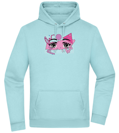 Fancy Eyes Design - Premium Essential Unisex Hoodie_POOL BLUE_front