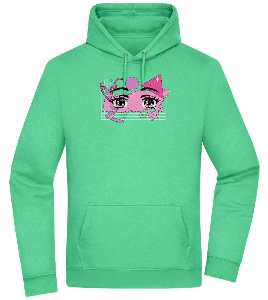 Fancy Eyes Design - Premium Essential Unisex Hoodie_SPRING GREEN_front