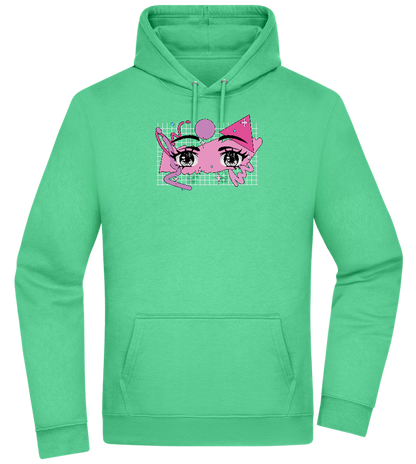 Fancy Eyes Design - Premium Essential Unisex Hoodie_SPRING GREEN_front