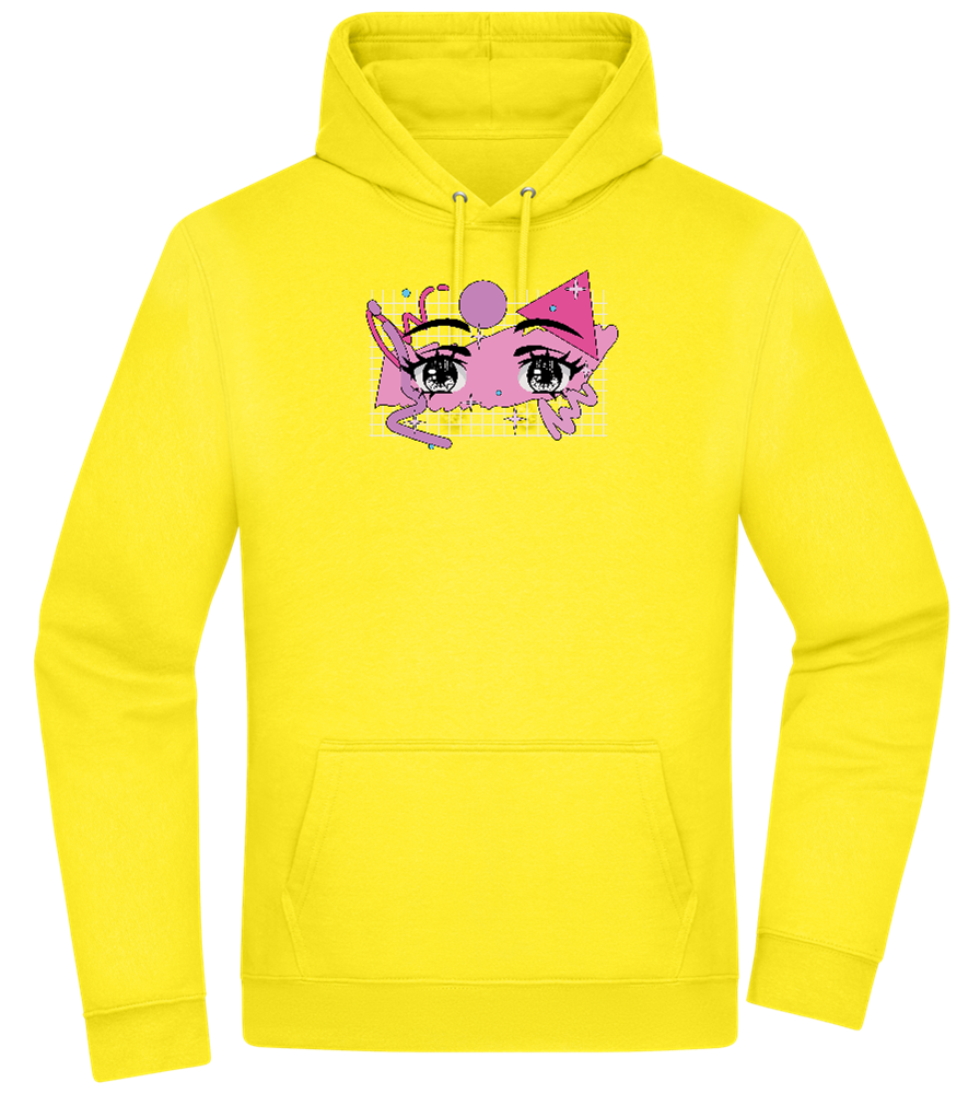 Fancy Eyes Design - Premium Essential Unisex Hoodie_YELLOW_front