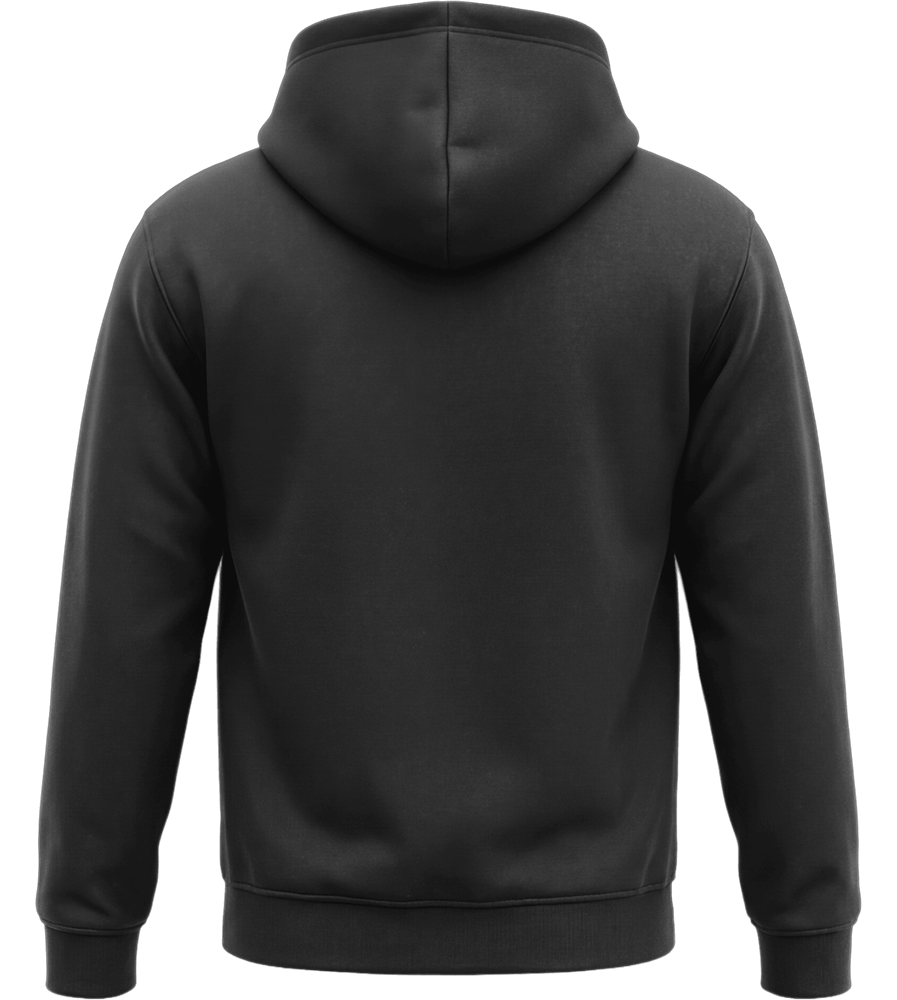 Premium Unisex Hooded Zip Sweatshirt_BLACK_back