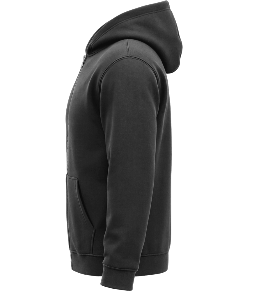 Premium Unisex Hooded Zip Sweatshirt_BLACK_left