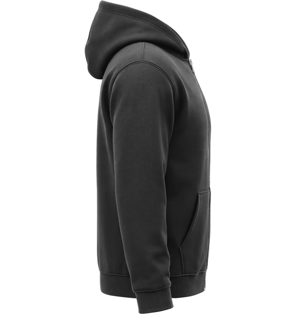 Premium Unisex Hooded Zip Sweatshirt_BLACK_right