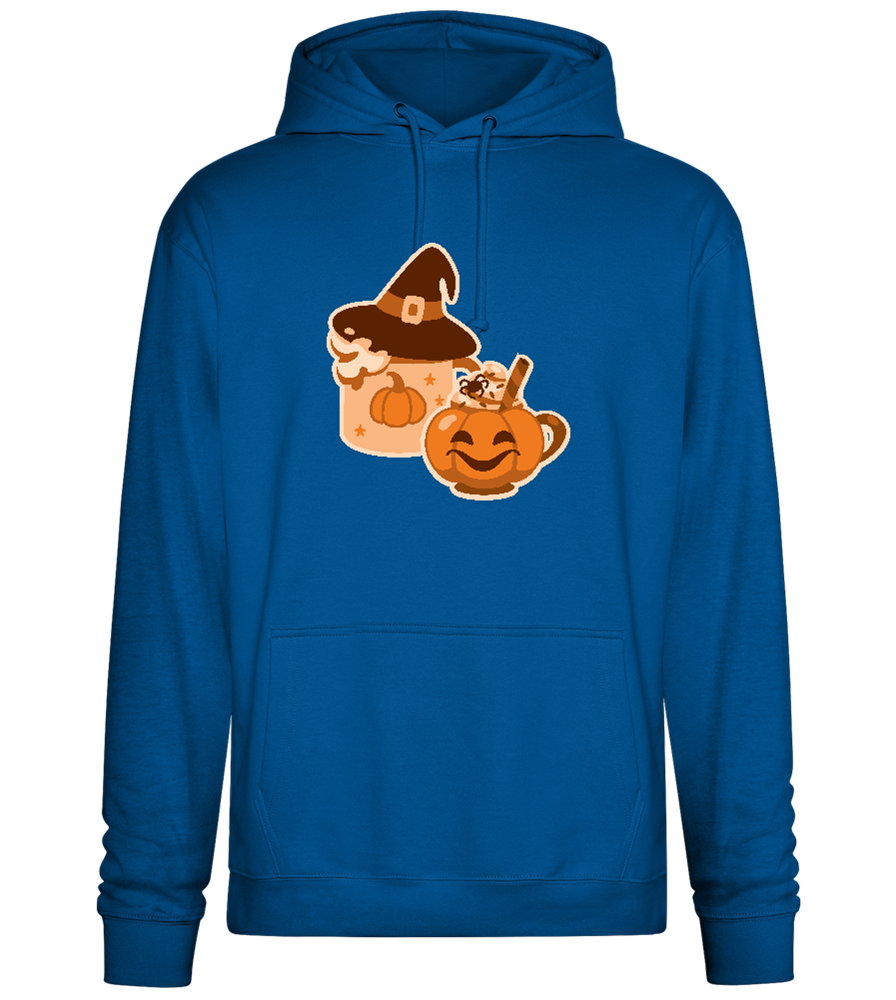 Scary Pumpkin Spice Design - Premium Essential Unisex Hoodie_ROYAL_front