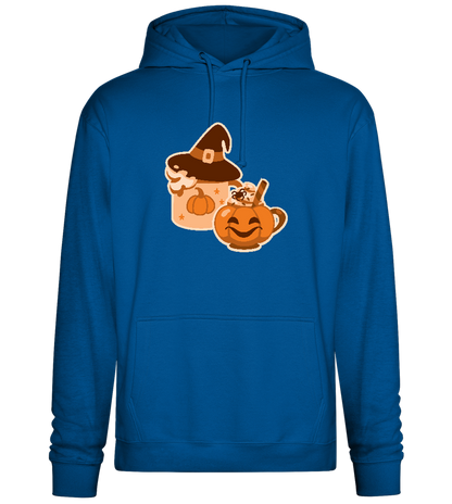 Scary Pumpkin Spice Design - Premium Essential Unisex Hoodie_ROYAL_front