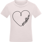 Heart Mother Design - Comfort kids fitted t-shirt_LIGHT PINK_front