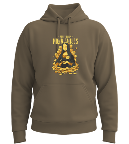 Money Talks Mona Smiles Design - Premium Essential Unisex Hoodie_ARMY_front