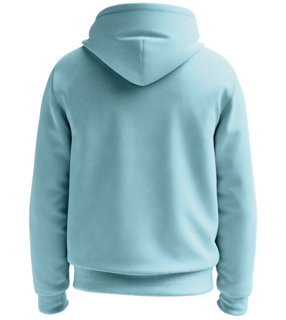 Money Talks Mona Smiles Design - Premium Essential Unisex Hoodie_POOL BLUE_back