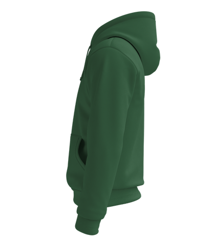 Money Talks Mona Smiles Design - Premium Essential Unisex Hoodie_GREEN BOTTLE_left