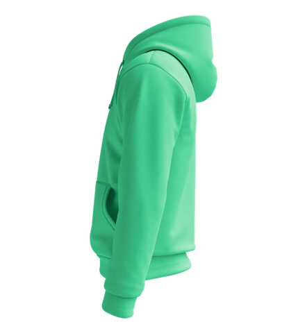 Money Talks Mona Smiles Design - Premium Essential Unisex Hoodie_SPRING GREEN_left