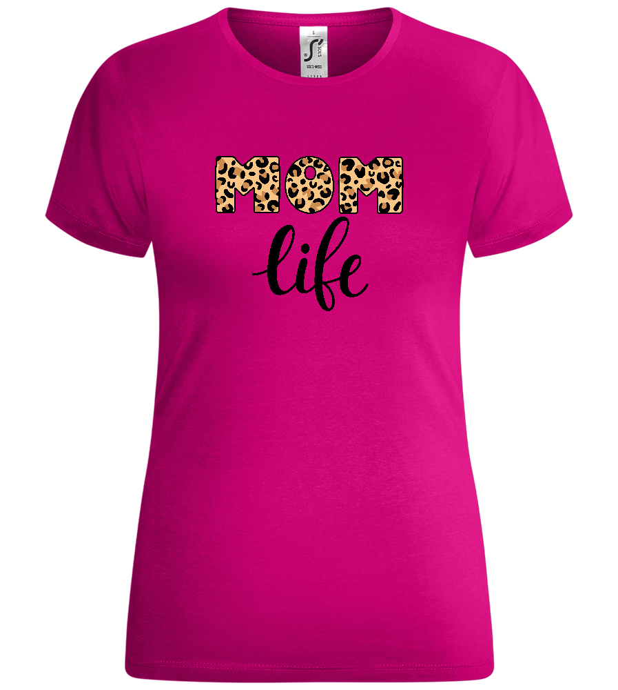 Mom Life Leo Design - Comfort women's t-shirt_FUCHSIA_front