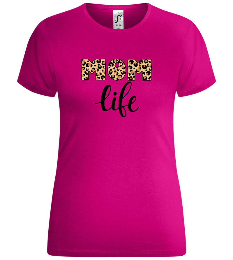 Mom Life Leo Design - Comfort women's t-shirt_FUCHSIA_front