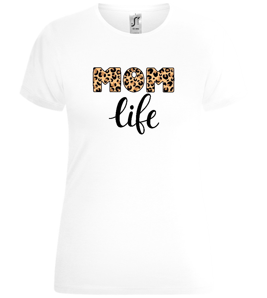 Mom Life Leo Design - Comfort women's t-shirt_WHITE_front