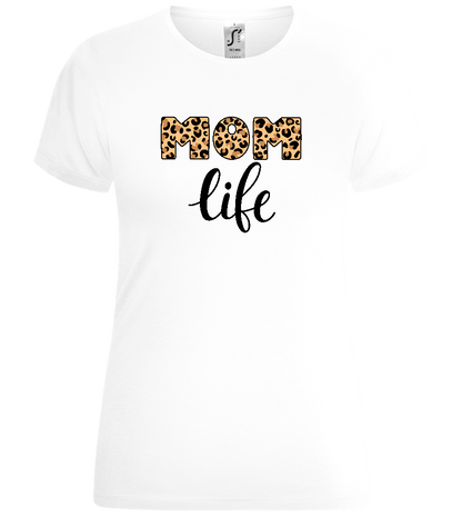 Mom Life Leo Design - Comfort women's t-shirt_WHITE_front