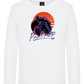 Retro Panther Design - Premium kids long sleeve t-shirt_WHITE_front