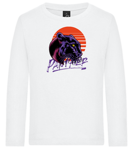 Retro Panther Design - Premium kids long sleeve t-shirt