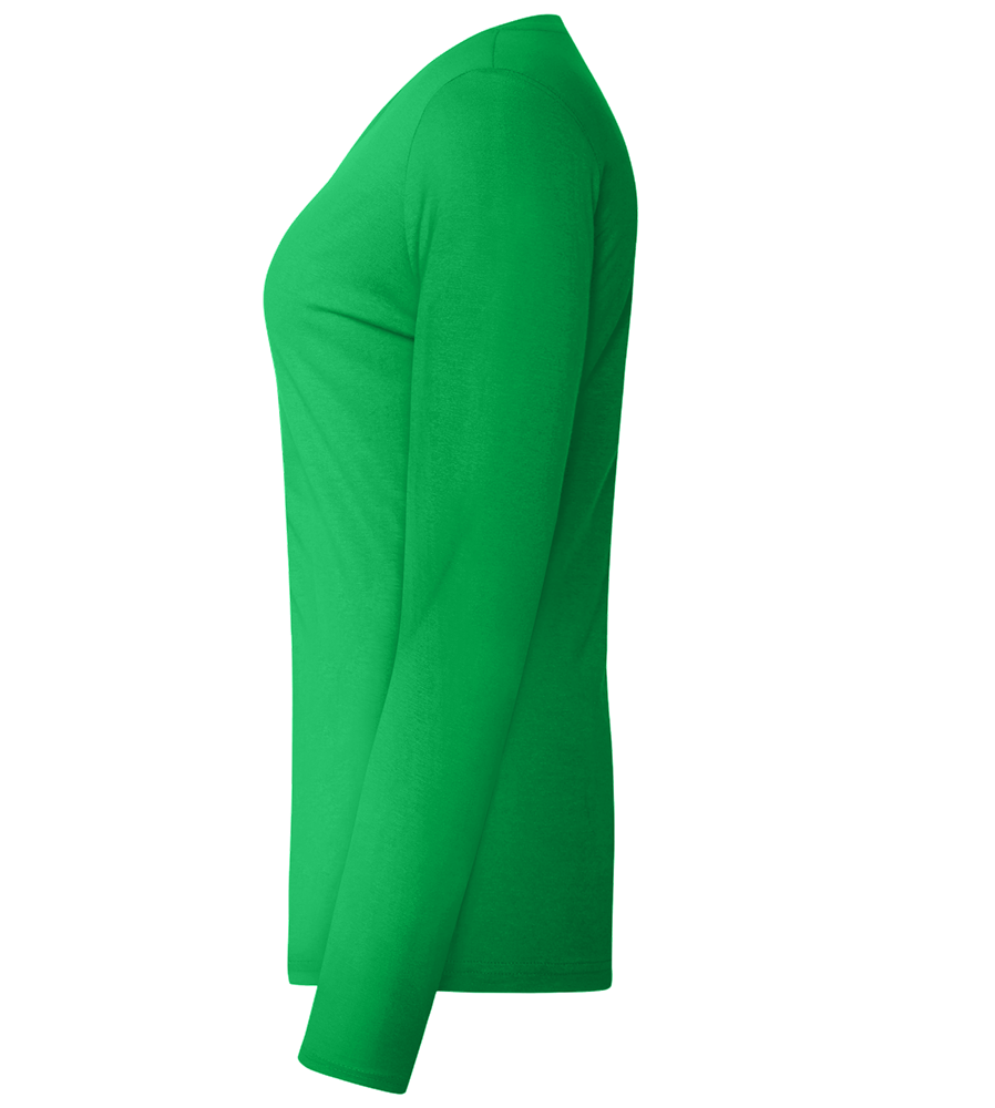 Femme Forever Design - Comfort women's long sleeve t-shirt_MEADOW GREEN_left