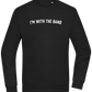 Im With the Band Design - Comfort Essential Unisex Sweater_BLACK_front