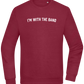 Im With the Band Design - Comfort Essential Unisex Sweater_BORDEAUX_front