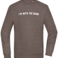 Im With the Band Design - Comfort Essential Unisex Sweater_CHARCOAL CHIN_front