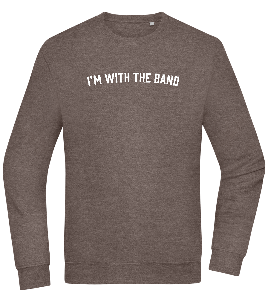 Im With the Band Design - Comfort Essential Unisex Sweater_CHARCOAL CHIN_front