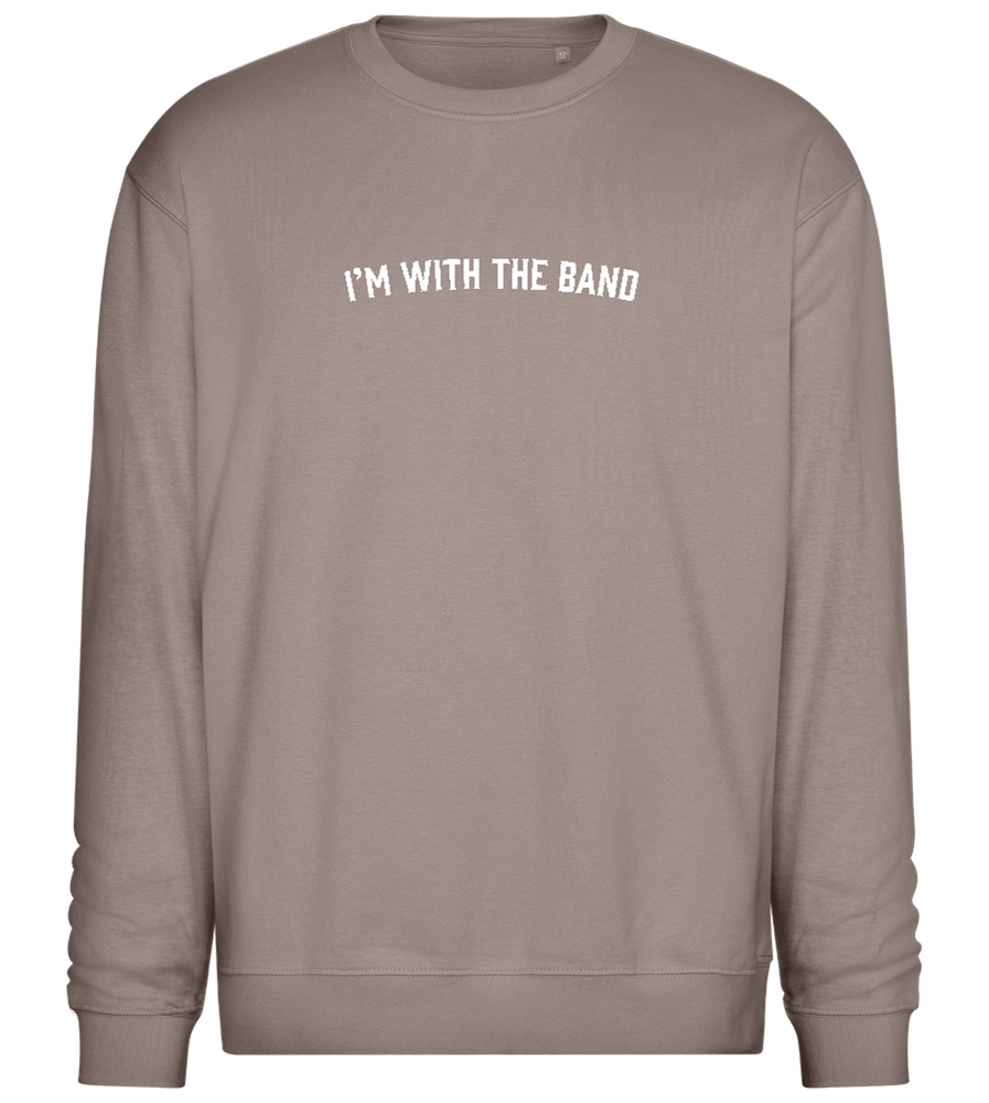 Im With the Band Design - Comfort Essential Unisex Sweater_CHARCOAL CHIN_front