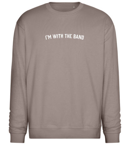 Im With the Band Design - Comfort Essential Unisex Sweater_CHARCOAL CHIN_front