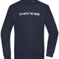 Im With the Band Design - Comfort Essential Unisex Sweater_FRENCH NAVY_front