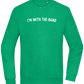 Im With the Band Design - Comfort Essential Unisex Sweater_MEADOW GREEN_front