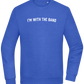 Im With the Band Design - Comfort Essential Unisex Sweater_ROYAL_front