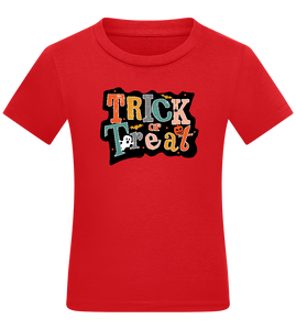 Spooky Trick or Treat Design - Comfort kids fitted t-shirt