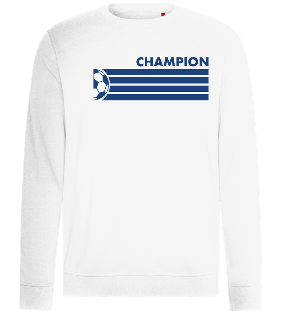 Soccer Champion Design - Comfort unisex sweater_WHITE_front