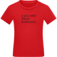Can I Pet That Dawggg Design - Comfort kids fitted t-shirt_RED_front