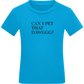 Can I Pet That Dawggg Design - Comfort kids fitted t-shirt_TURQUOISE_front