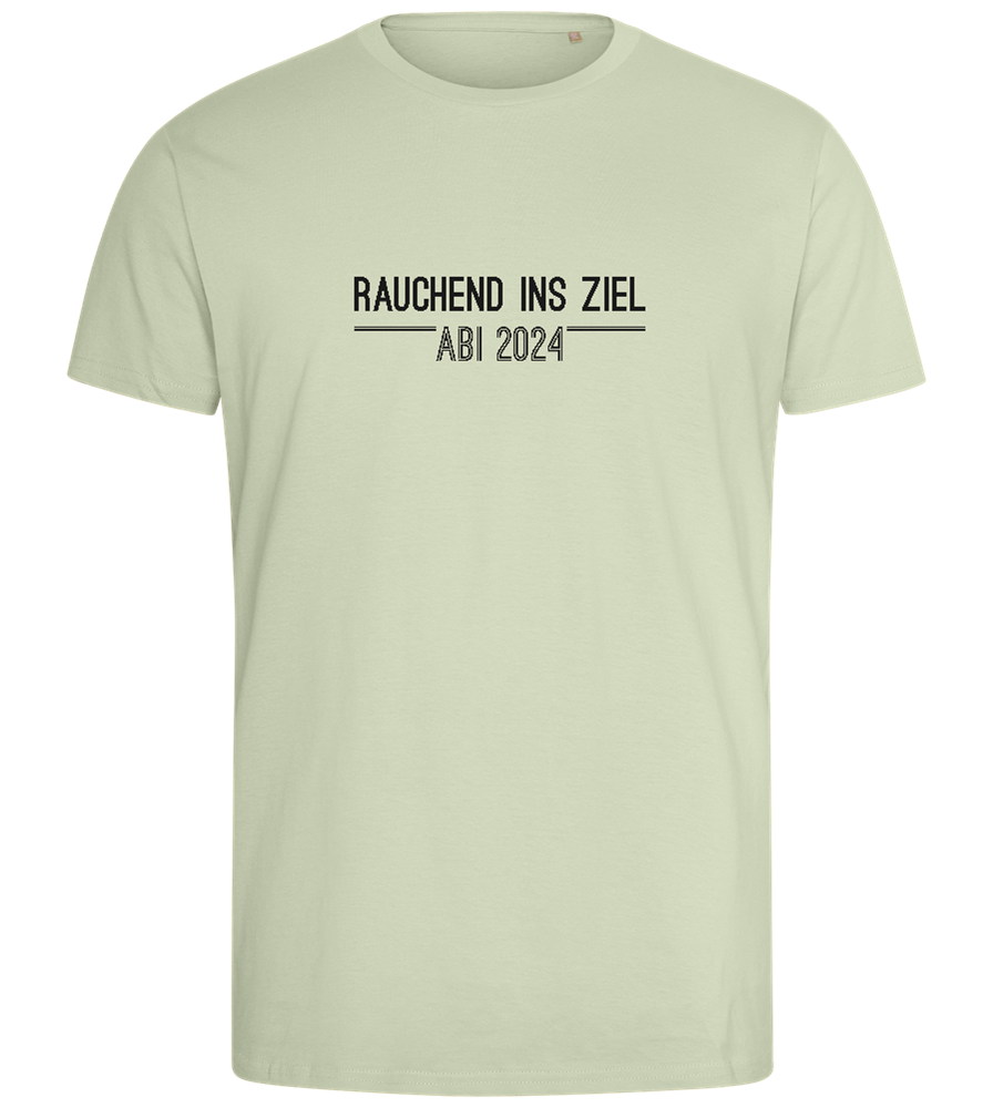 Rauchend Ins Ziel Design - Comfort men's fitted t-shirt_SILESTONE_front