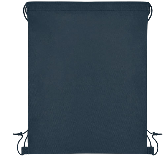 80gr/m² Nonwoven Drawstring Bag_FRENCH NAVY_front