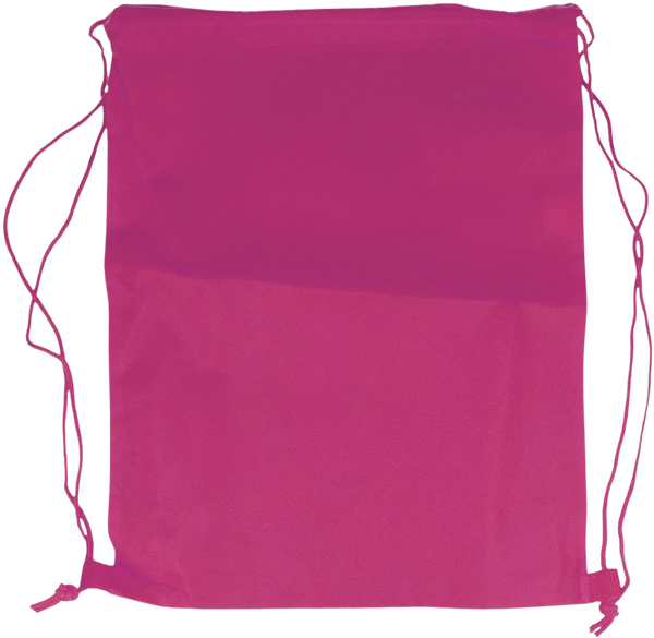 80gr/m² Nonwoven Drawstring Bag_FUCHSIA_front