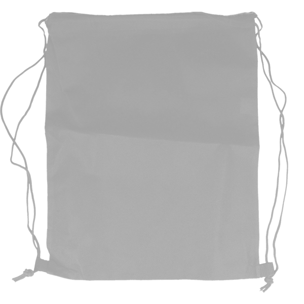 80gr/m² Nonwoven Drawstring Bag_GREY_front