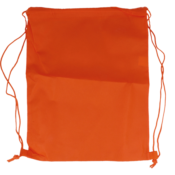 80gr/m² Nonwoven Drawstring Bag_ORANGE_front