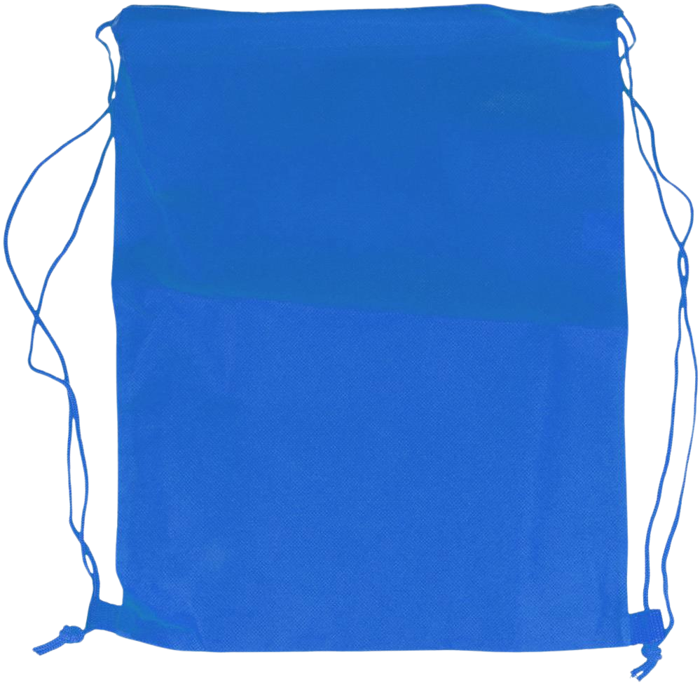 80gr/m² Nonwoven Drawstring Bag_ROYAL BLUE_front