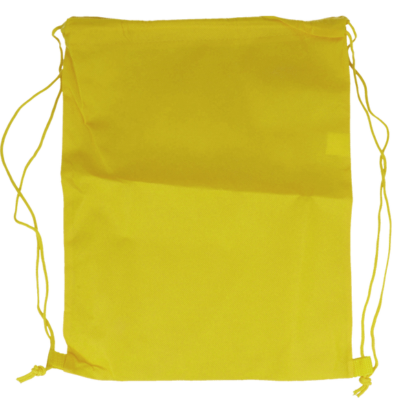 80gr/m² Nonwoven Drawstring Bag_YELLOW_front